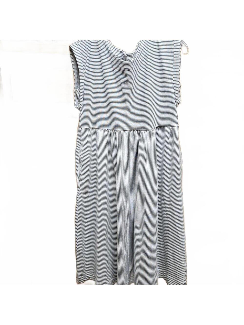 Anthropologie | Black and White Striped Dress | S